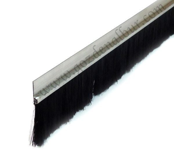Alüminyum Kapı Altı Fırça 200 cm ( 5 cm Fırçalı-Yüzeyden Montaj)