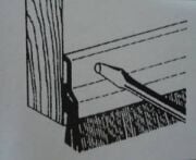 Alüminyum Kapı Altı Fırça 200 cm ( 5 cm Fırçalı-Yüzeyden Montaj)