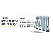 Tyson Kovan Anahtar Seti 6 Parça