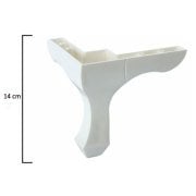 PLASTİK LÜKENS AYAK BEYAZ 14 cm