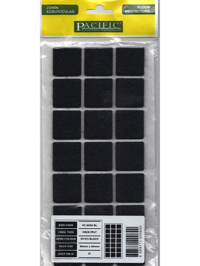 Keçe Zemin Koruyucu Kare 30x30  Siyah