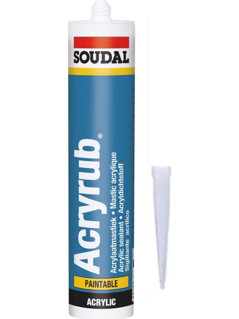 Soudal Silikonize Mastik Beyaz 500 gr.