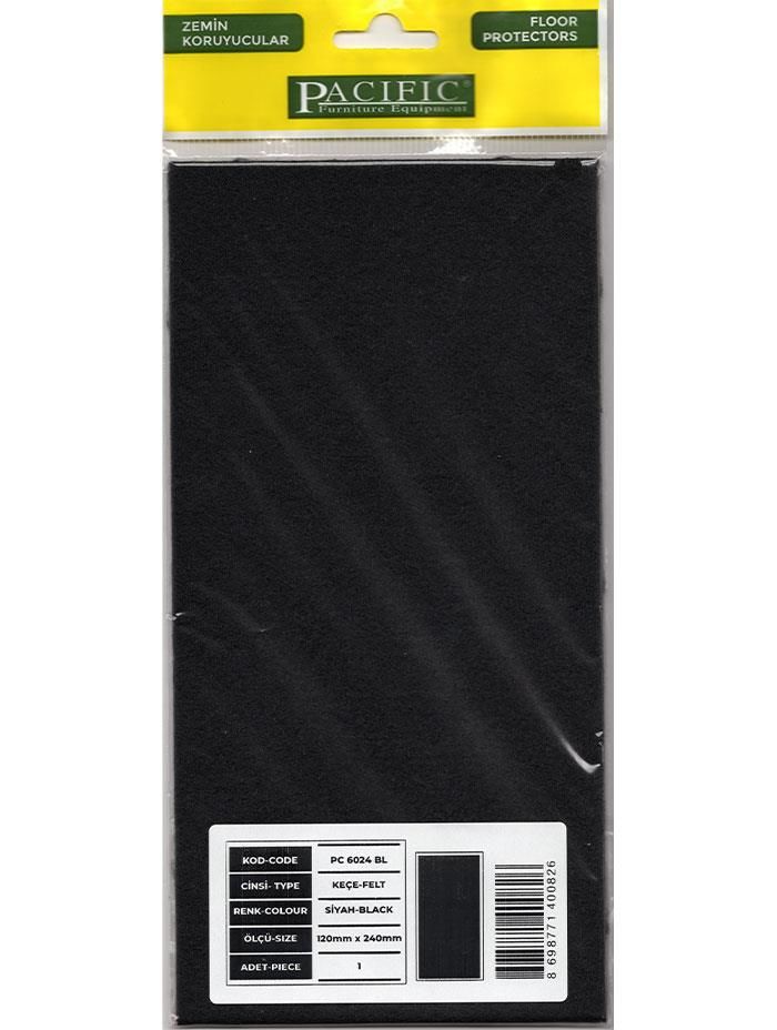 Keçe Zemin Koruyucu Plaka 120x240mm Siyah