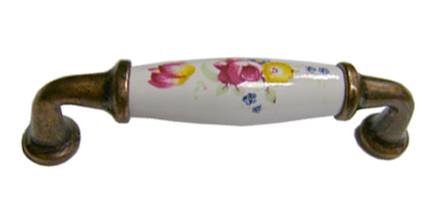 96 mm. PORSELEN-ANTİK GONCA KULP