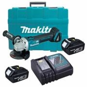 Makita DGA454RFE Akülü Avuç Taşlama 18 Volt-3,0 Amper Çift Akülü