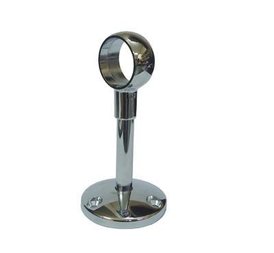 10 cm YUVARLAK BORU BABASI AÇIK TİP KROM