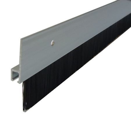 Alüminyum Kapı Altı Fırça 100 cm ( 2 cm Fırçalı-Yüzeyden Montaj)