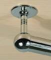 15 cm YUVARLAK BORU BABASI KAPALI TİP KROM