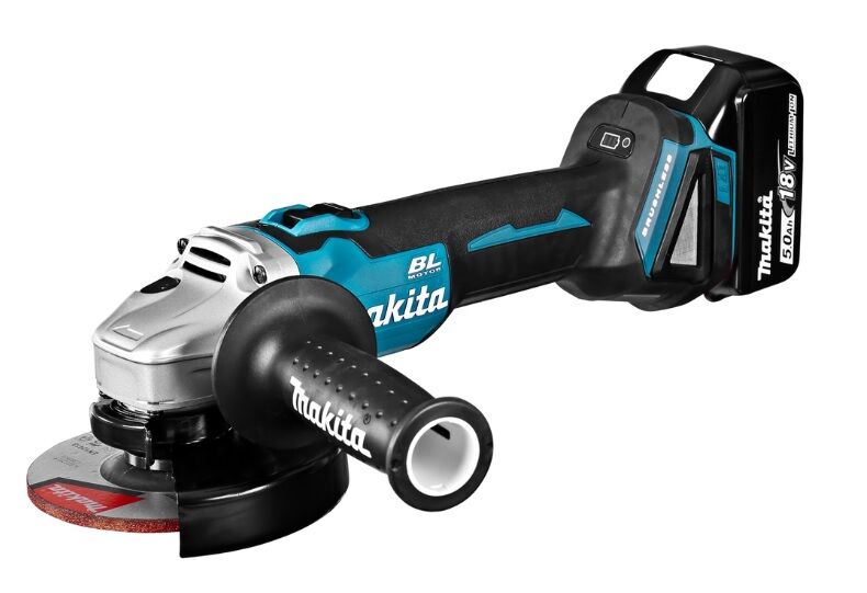 Makita DGA504RTJ Akülü Avuç Taşlama  18 Volt-5,0Amper (Çift Akülü)