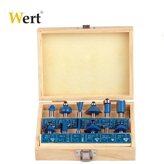 Wert 8 mm Şaftlı Freze Bıçak Seti 12 parça
