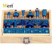 Wert 8 mm Şaftlı Freze Bıçak Seti 12 parça
