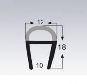 D TİPİ 10 mm ŞEFFAF KÖŞE PROFİLİ 2 mt