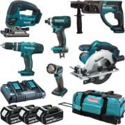Makita DLX6068PT Akülü Alet Seti