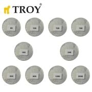Troy 25930 Aşındırıcı Cırt Zımpara Seti 50mm, 101 Parça