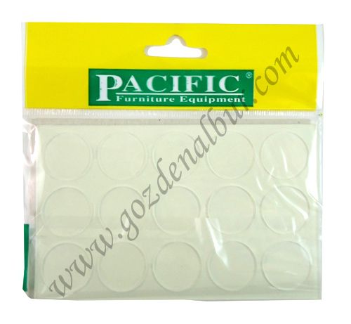 Pasific 22mm Yapışkanlı Cam Altlığı  (15 adet)