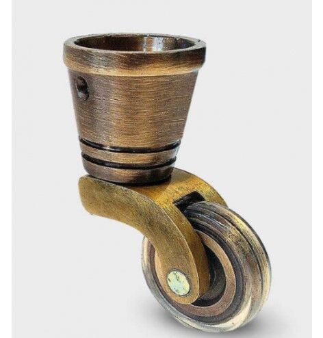 Prinç Yuvarlak Kovalı Antik Tekerlek  h:38 mm