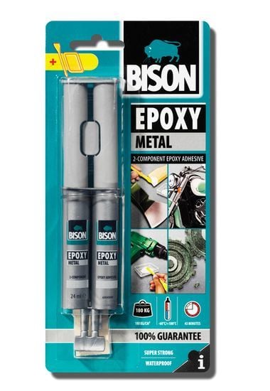 Bison Epoxy Metal Yapıştırıcı Şırınga 24 ml.