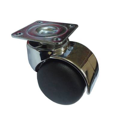 TABLALI KROM KAPLAMA PLASTİK TEKERLEK h: 70 MM