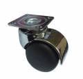 TABLALI KROM KAPLAMA PLASTİK TEKERLEK h: 70 MM