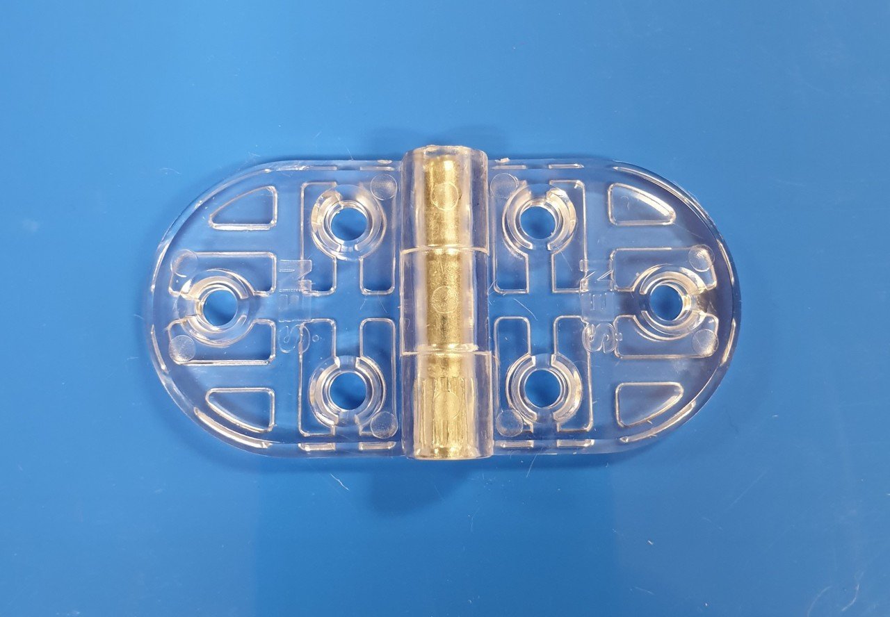 PLASTİK MENTEŞE ŞEFFAF 35*70 mm 10 ADET