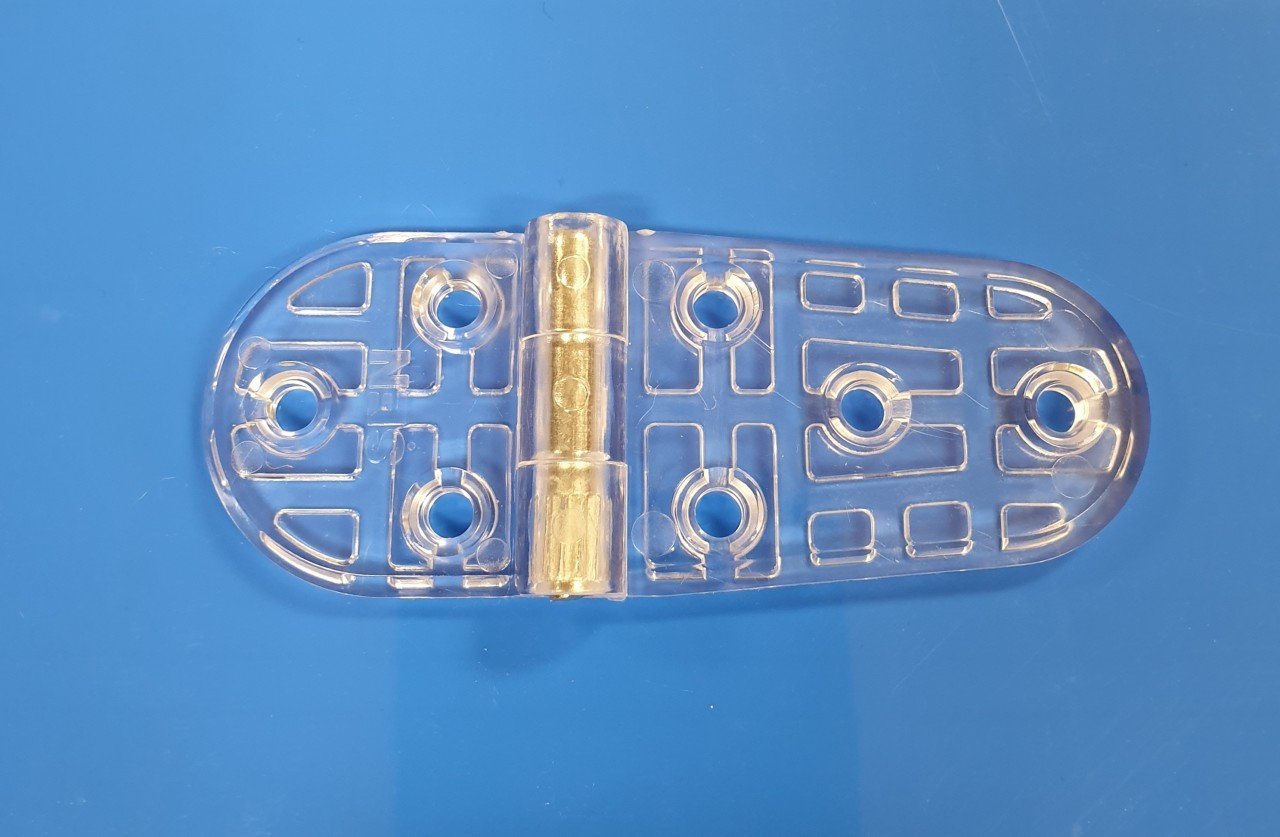 PLASTİK MENTEŞE ŞEFFAF 35*90 mm