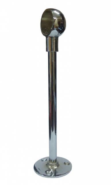 20 cm YUVARLAK BORU BABASI KAPALI TİP KROM