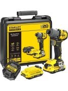 Stanley SFMCF830D2K Darbeli Vidalama 18 Volt-2,0 Amper Çift Akülü
