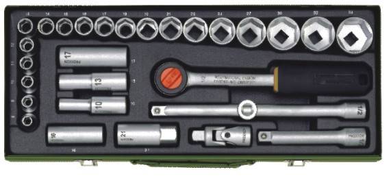 PROXXON 1/2\'\' SOKETLİ 29 PARÇA  LOKMA TAKIMI 23000