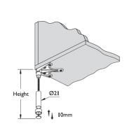 TEMPO ÇAP 21 mm KAZ AYAK 10-11 cm KROM