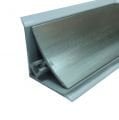 İÇ BÜKEY İNOX RENK TEZGAH ÜSTÜ PVC SÜPÜRGELİK 3 metre
