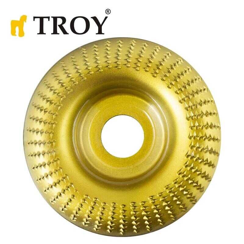 Troy 25070 Avuç Taşlamalar İçin Ahşap Törpü Diski 100mm