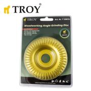 Troy 25070 Avuç Taşlamalar İçin Ahşap Törpü Diski 100mm
