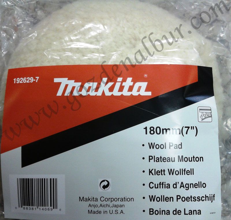 Makita 192629-7  Yün Polisaj Bonesi Cırtlı  180 mm.