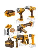 İngco  CKLI2019SET  Akülü 5 'li Kombo Alet Seti