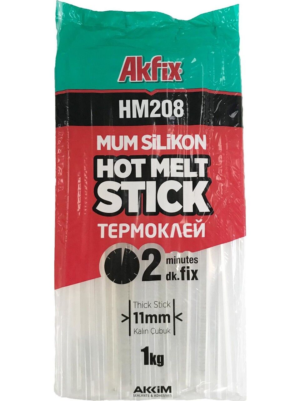 Akfix Mum Silikon Şeffaf 11 mm (1 kg)