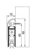 KAPI ALTI GİYOTİNİ YÜZEYDEN MONTAJLI 83 cm