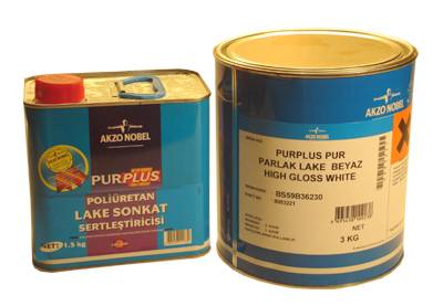 POLİÜRETAN 3 kg. LAKE PARLAK BEYAZ BOYA TK.(3+1,5)