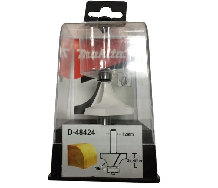 Makita D-48424 Balık Sırtı Freze Bıçağı R19 (12 mm Şaftlı)