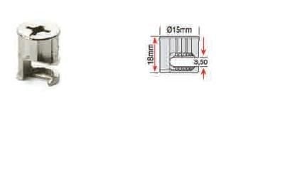 MİNİFİX DOLAP BAĞLANTISI  25 mm. için (Plastik Dübelli)