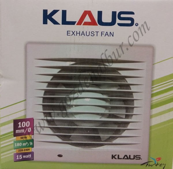 KLAUS 10 cm ÇIKIŞLI PLASTİK DUVAR VE TAVAN FANI