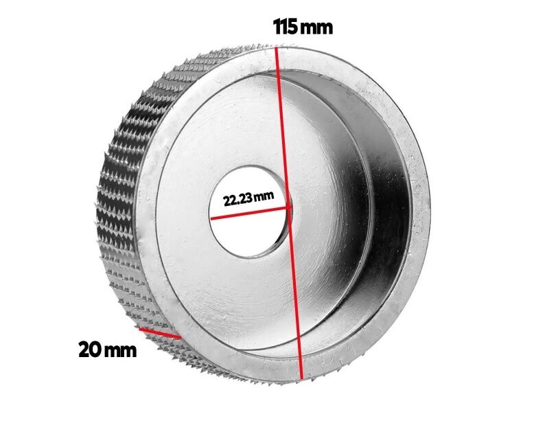 Rodex Ahşap Törpüleme-Oyma Diski  Düz 115mm