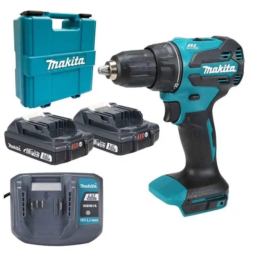 Makita DDF490WVE Kömürsüz  Akülü Matkap Vidalama 18 Volt-2,0 Ah