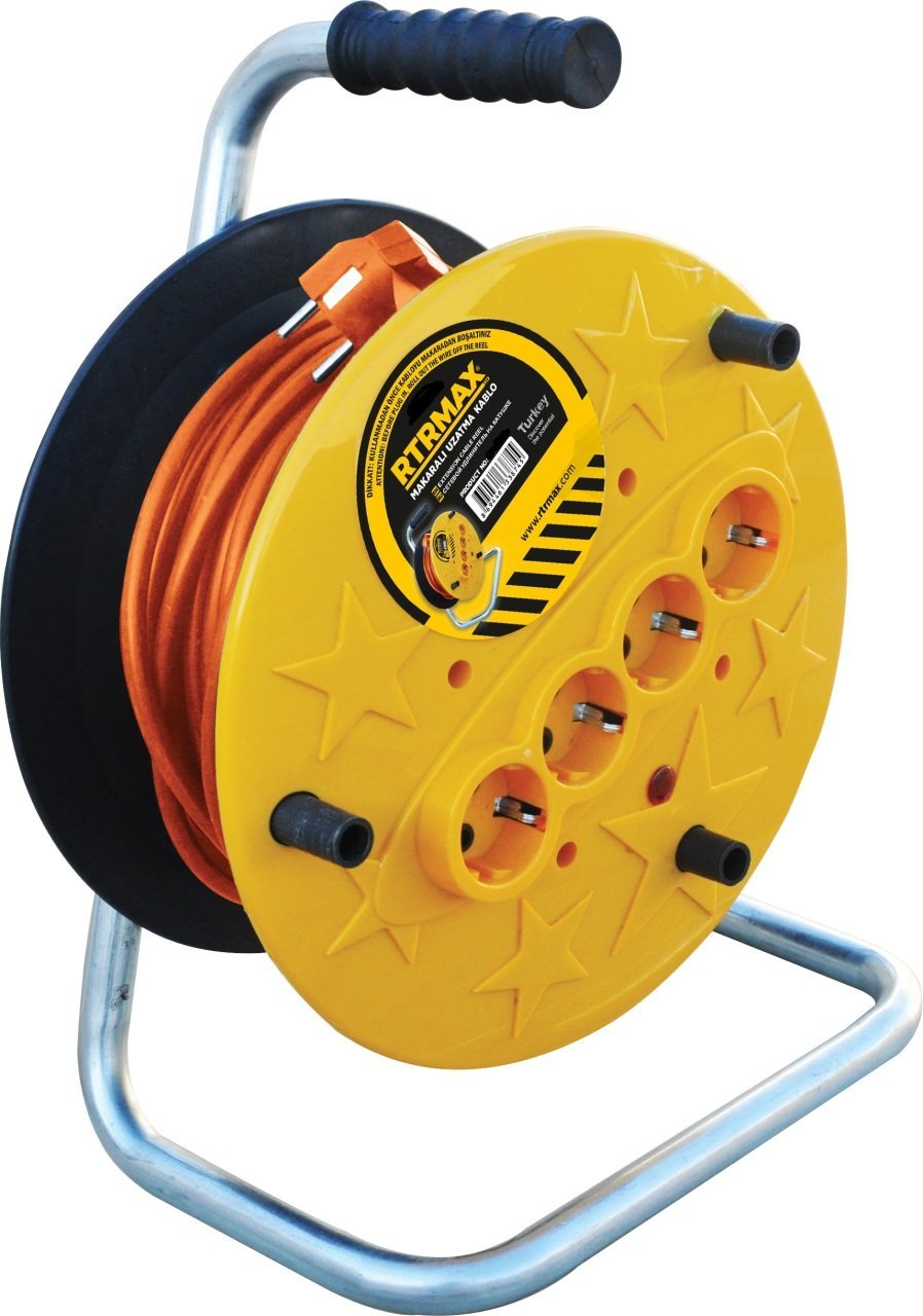 Makaralı Uzatma Kablosu  50 metre (3*1,5mm)