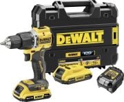 Dewalt DCD100YD2T 18 Akülü Darbeli Matkap-Vidalama  18Volt-2,0Ah Çift Akülü