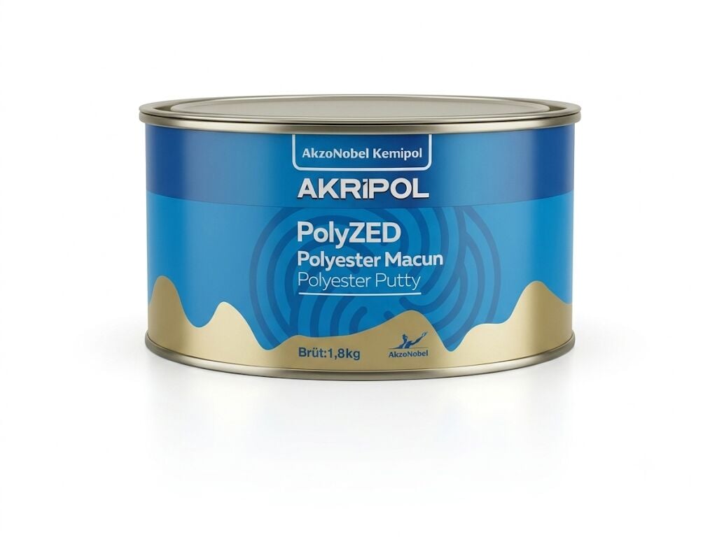 Akzo Nobel Akripol Polyzed Polyester Macun 1,8 kg. (Çelik Macun)
