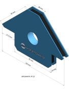 Magmaweld AT-22 Manyetik Kaynak Gönyesi 22 kg.