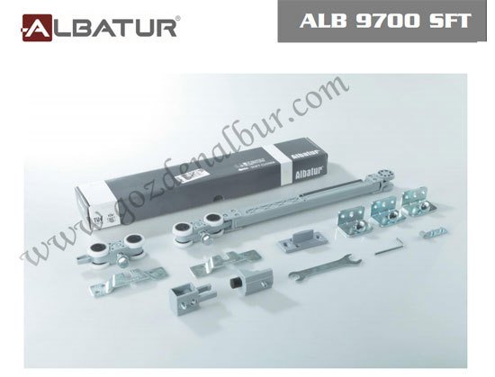 ALBATUR 9700 SFT 120 kg. TEK YÖNE YAVAŞLATICILI SÜRGÜ KAPI SİSTEMİ SETİ 2 metre RA290YLI