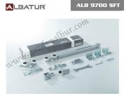 ALBATUR 9700 SFT 120 kg TEK YÖNE YAVAŞLATICILI SÜRGÜ KAPI SİSTEMİ SETİ 3 metre  RAYLI