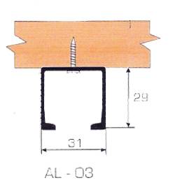 MEPA SKS 51 ÜST RAY 3mt (AL 51)