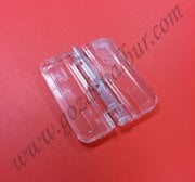 PLEKSİ MENTEŞE ŞEFFAF OLUKLU TİP 40*46 mm (10 adet)